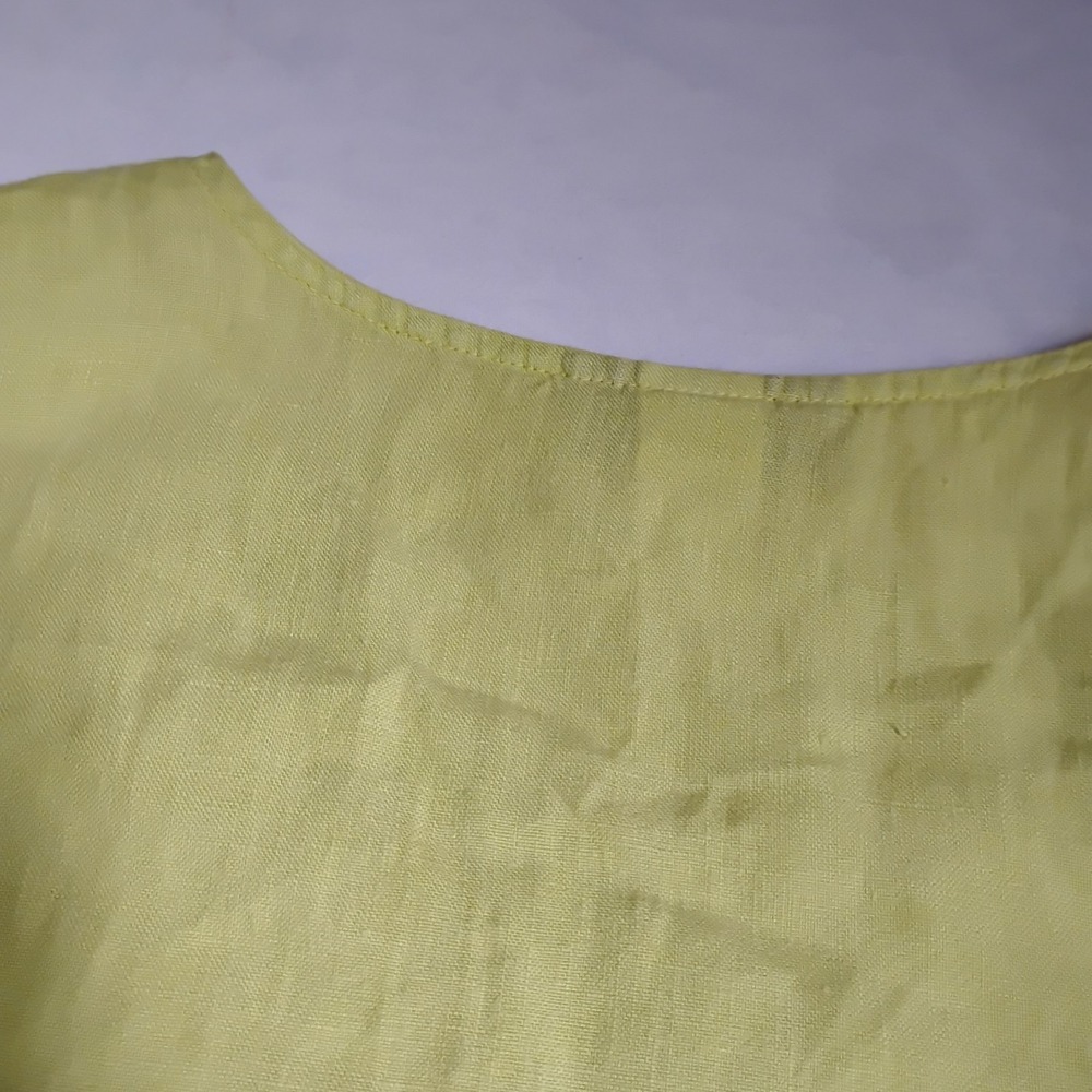 Match Point USA Top 1x Linen Shell Capsule Layering Artsy Lagenlook Office - Picture 9 of 10